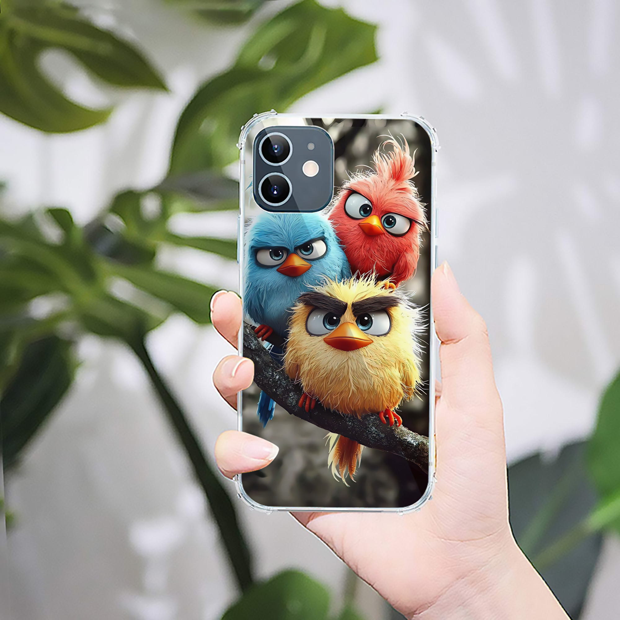 （画像用） Angry Birds アングリーバード 【iPhone 12シリーズ対応】透明スマホケース（クリアソフトケース）